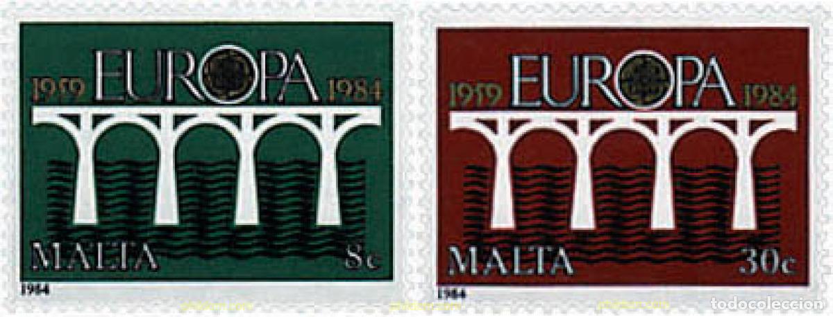 Sellos: 62573 MNH MALTA 1984 EUROPA CEPT. 25 ANIVERSARIO DE LA CEPT