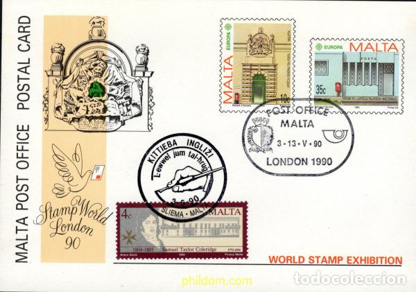 Sellos: 4037 MNH MALTA 1990 EUROPA CEPT. OFICINAS POSTALES