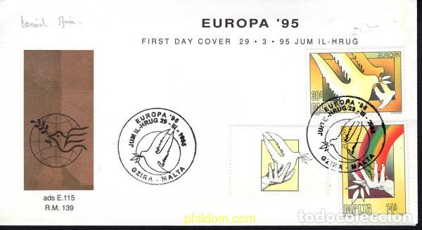 Sellos: 24471 MNH MALTA 1995 EUROPA CEPT. PAZ Y LIBERTAD