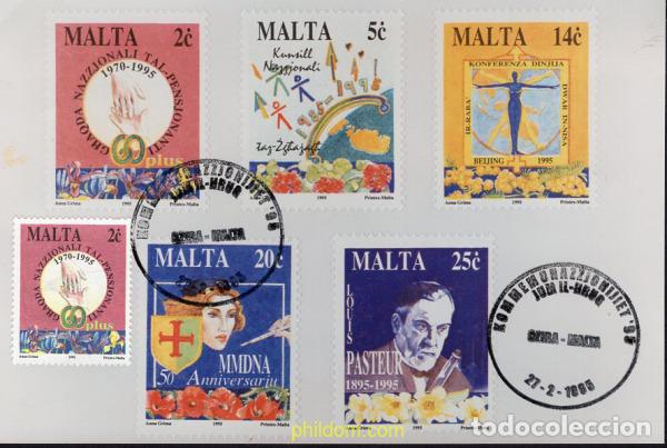 Sellos: 678081 MNH MALTA 1995 ANIVERSARIOS Y ACONTECIMIENTOS