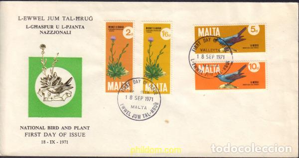 Stamps: 395900 MNH MALTA 1971 SIMBOLOS NACIONALES