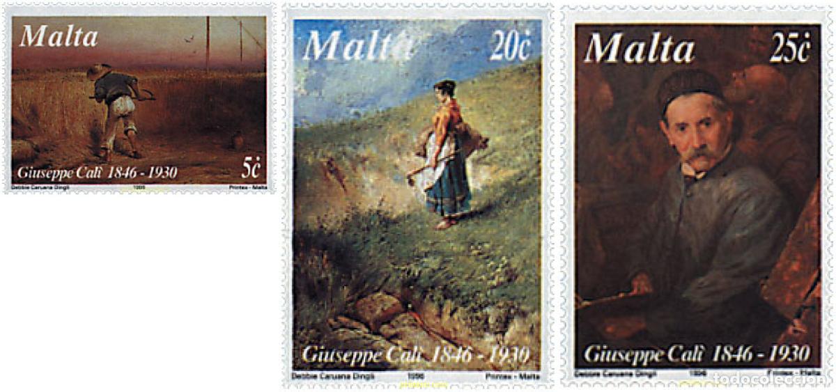 Sellos: 370685 MNH MALTA 1996 150 ANIVERSARIO DEL NACIMIENTO DE GUISEPPE CALI