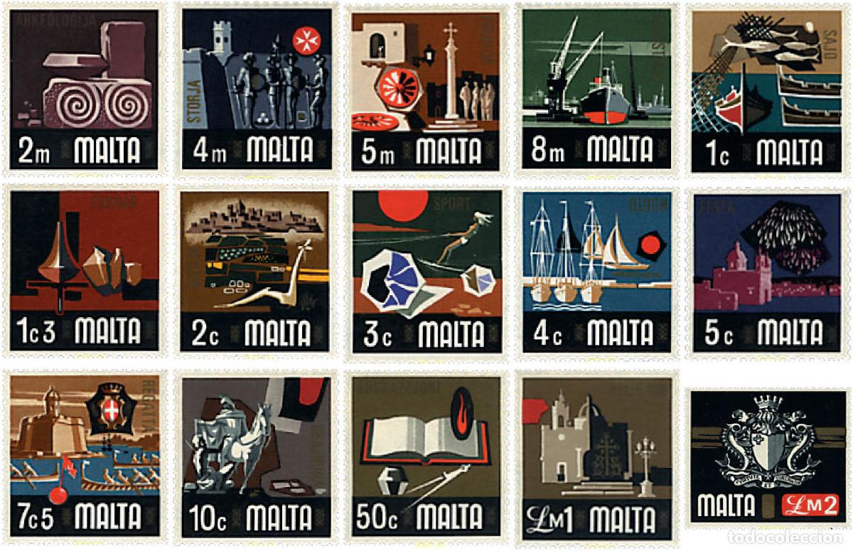 Sellos: 67585 MNH MALTA 1973 MOTIVOS VARIOS