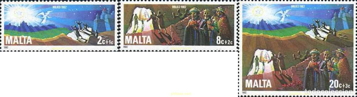 Sellos: 164130 MNH MALTA 1982 NAVIDAD