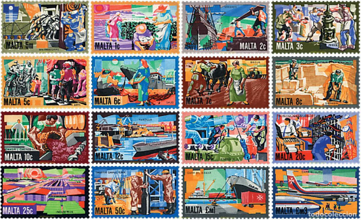 Stamps: 60989 MNH MALTA 1981 HISTORIA DE LAS ACTIVIDADES EN MALTA