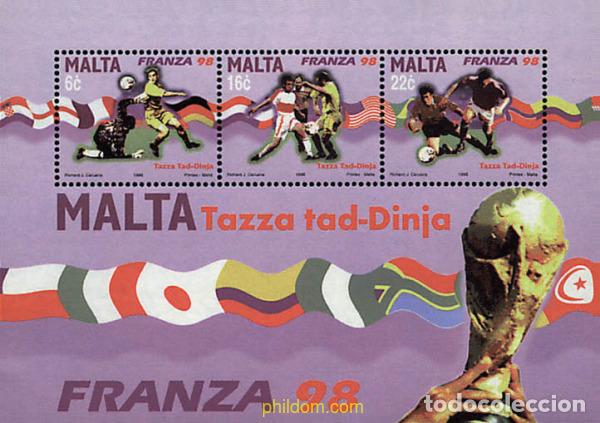 Briefmarken: 67738 MNH MALTA 1998 COPA DEL MUNDO DE FUTBOL. FRANCIA-98