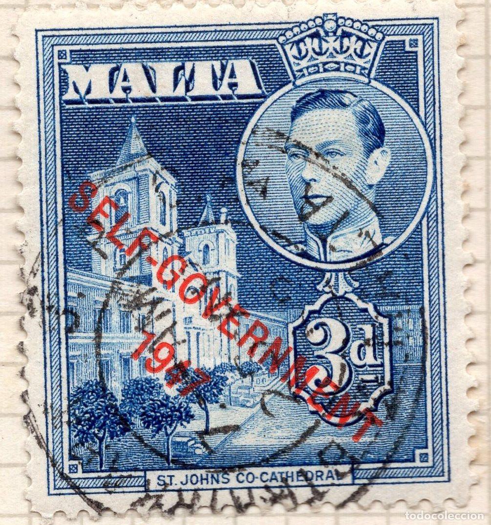 Selos: MALTA 1948 STAMP MICHEL MT 205