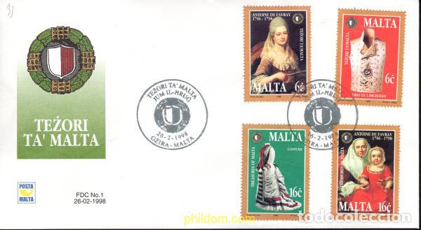 Sellos: 25292 MNH MALTA 1998 TESOROS DE MALTA