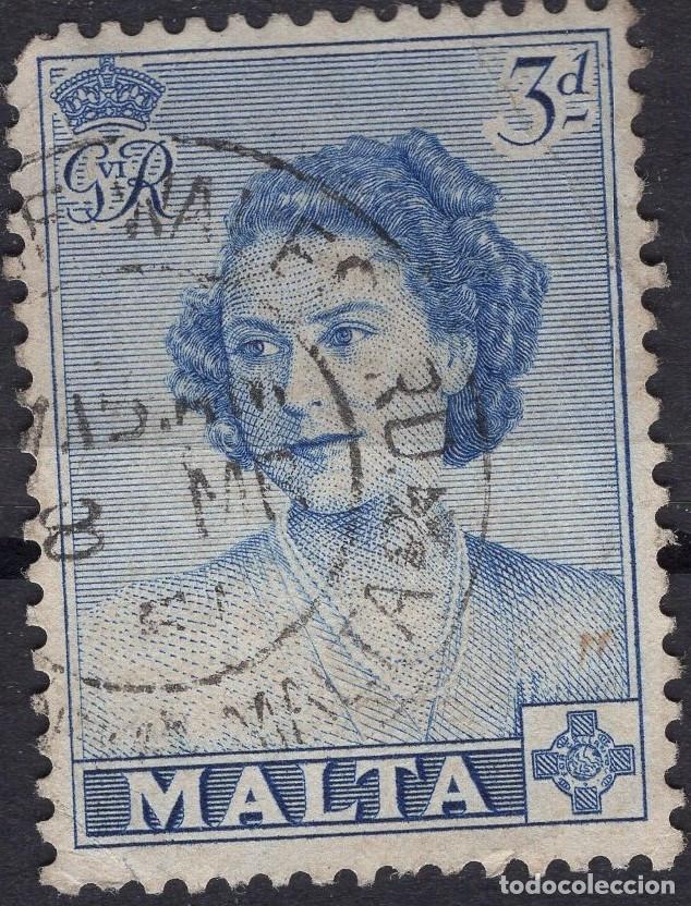 Sellos: MALTA 1950 STAMP MICHEL MT 221