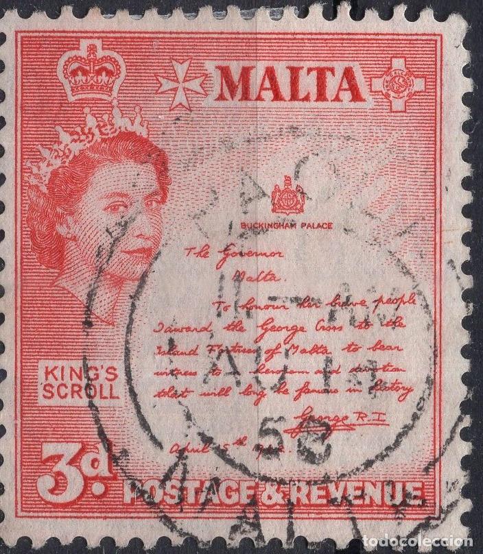 Stamps: MALTA 1956 STAMP MICHEL MT 243