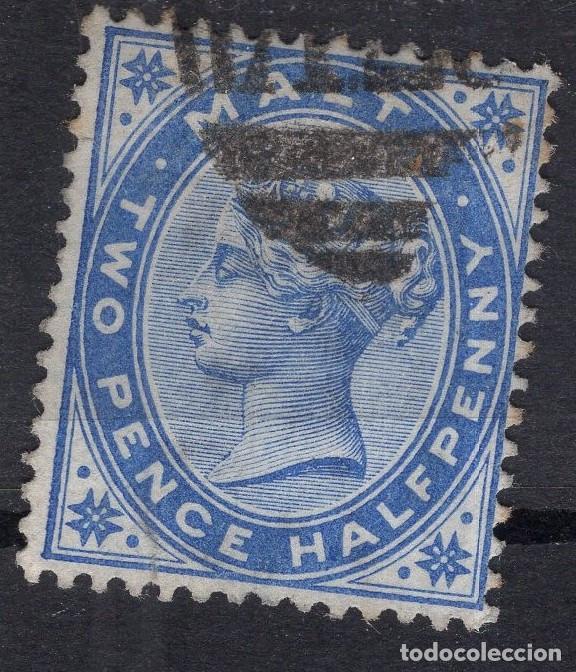 Sellos: MALTA 1885 STAMP MICHEL MT 7b