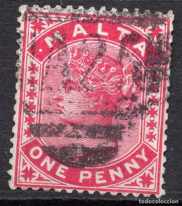 Sellos: MALTA 1890 STAMP MICHEL MT 5b