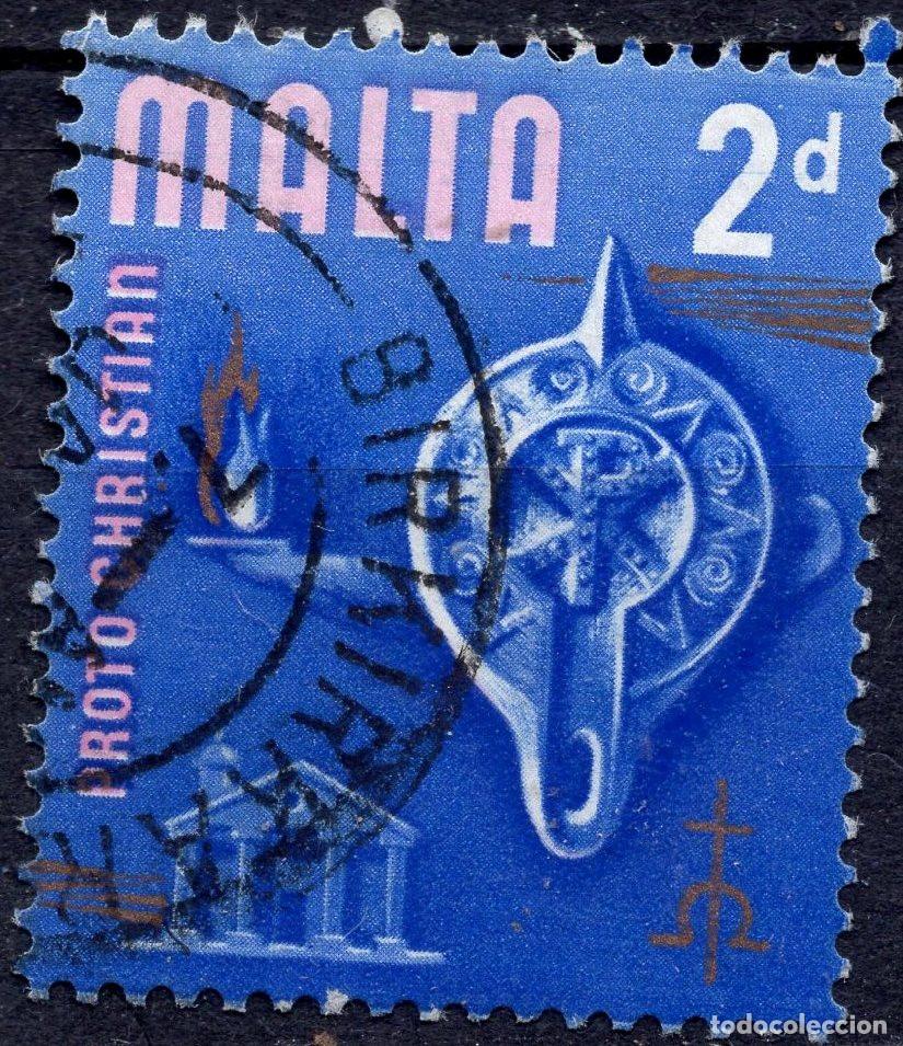 Sellos: MALTA 1965 STAMP MICHEL MT 304w