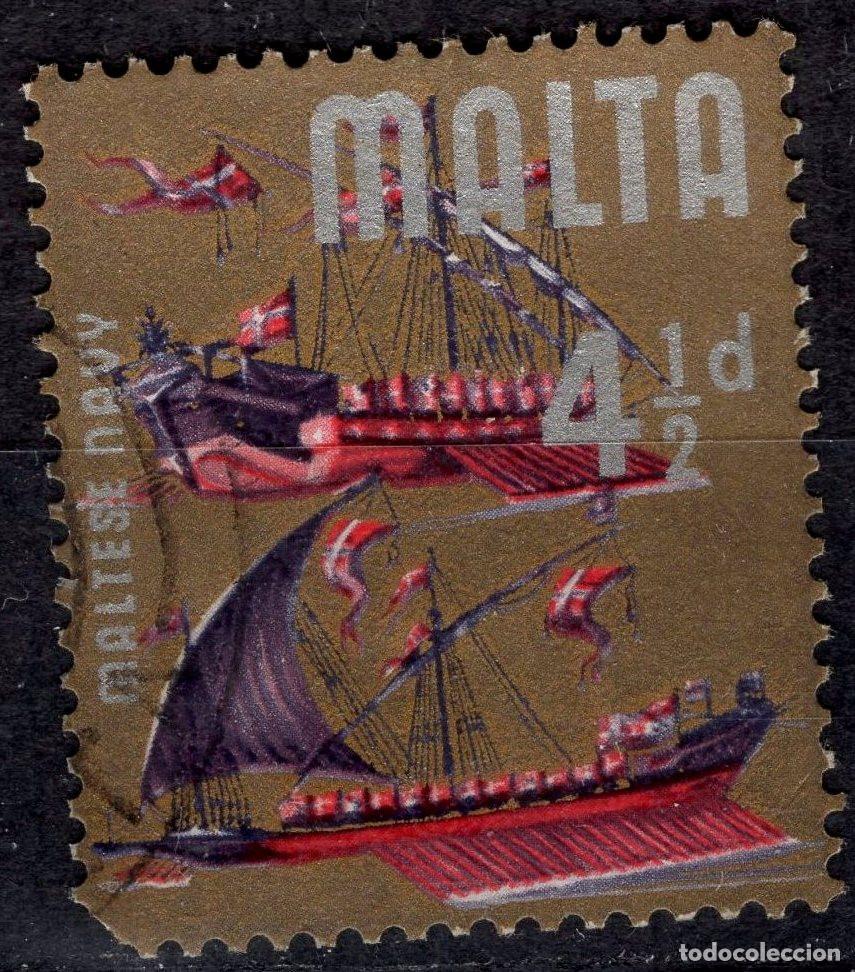 Sellos: MALTA 1965 STAMP MICHEL MT 308w