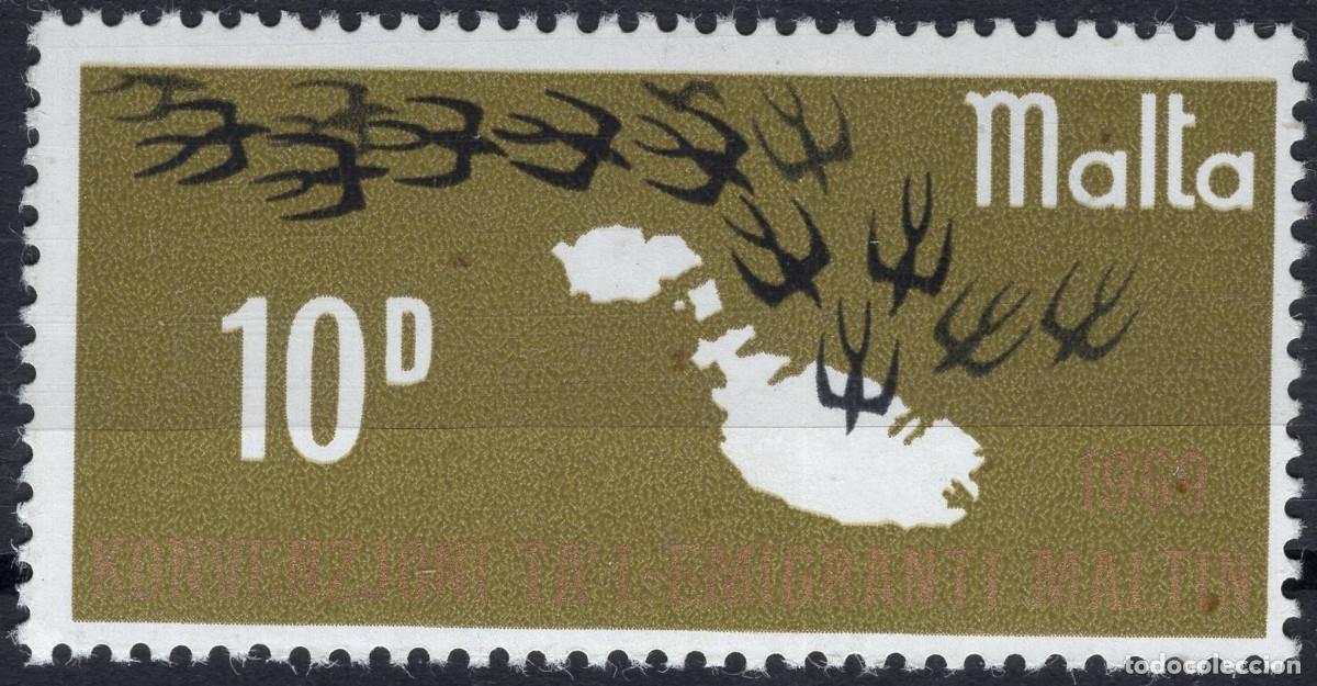 Sellos: MALTA 1969 STAMP MICHEL MT 391