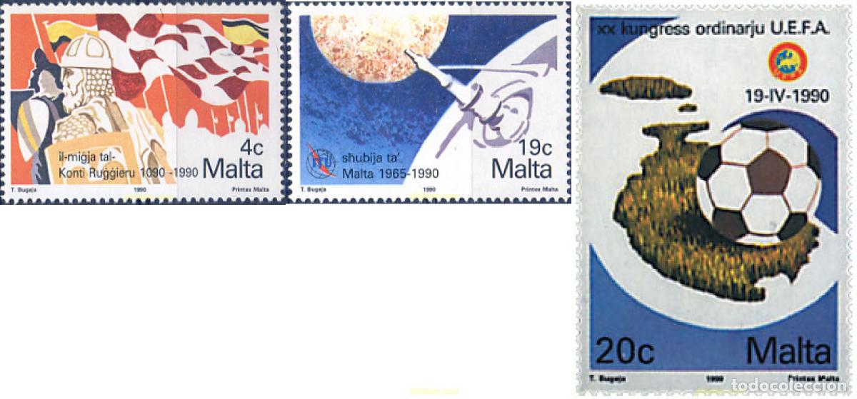 Selos: 67612 MNH MALTA 1990 ANIVERSARIOS Y EVENTOS
