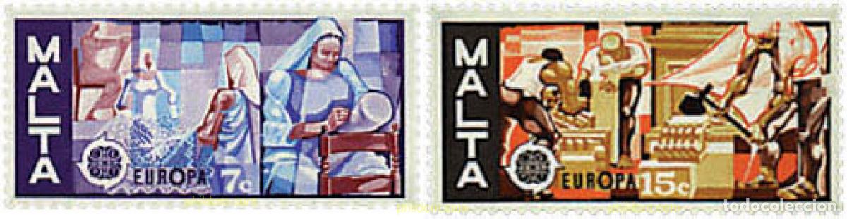 Sellos: 62294 MNH MALTA 1976 EUROPA CEPT 1976 - ARTESANIA