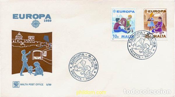 Sellos: 24197 MNH MALTA 1989 EUROPA CEPT. JUEGOS INFANTILES