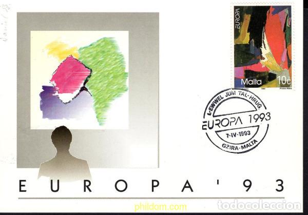 Sellos: 677842 MNH MALTA 1993 EUROPA CEPT. ARTE CONTEMPORANEO