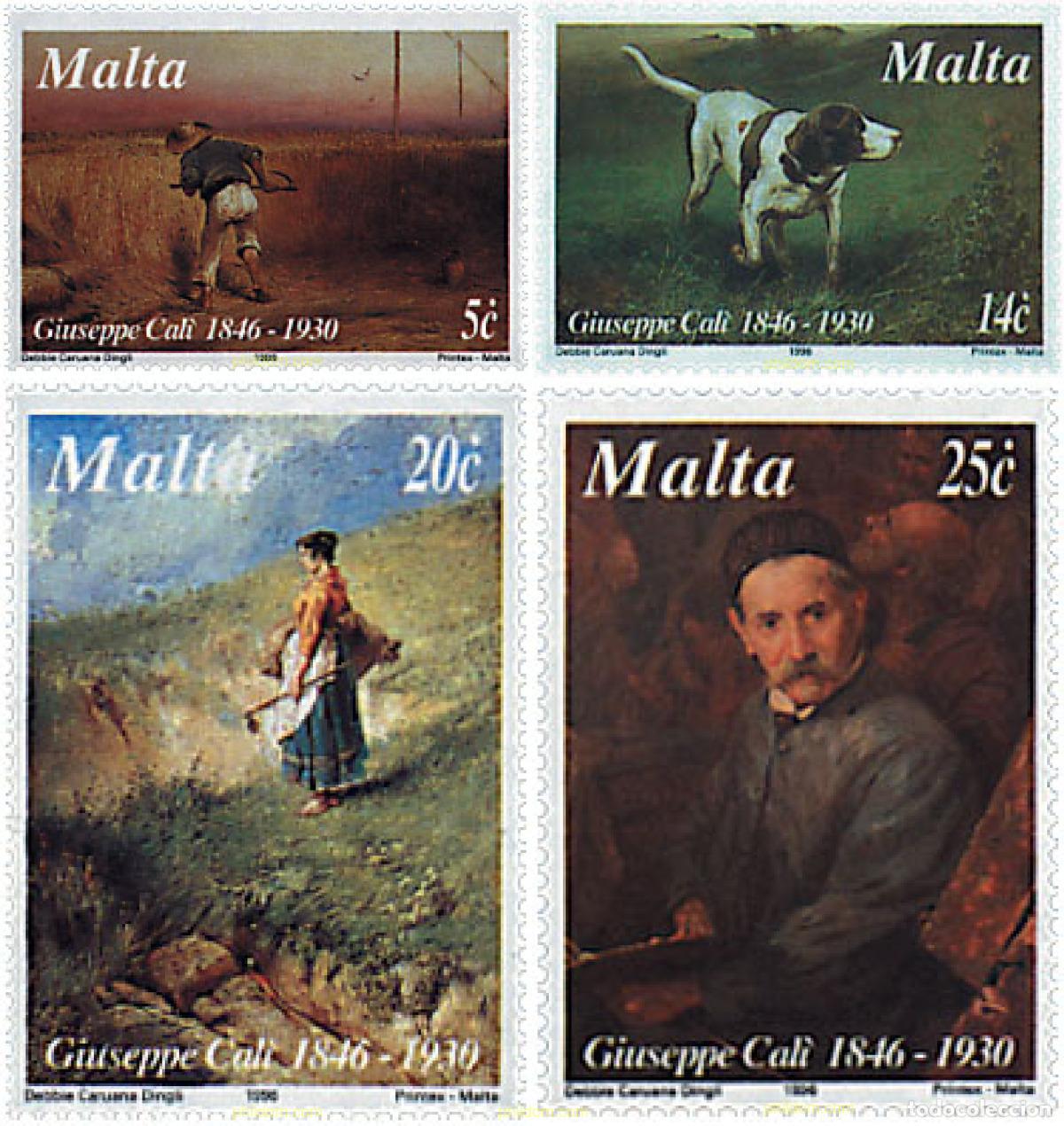 Sellos: 46586 MNH MALTA 1996 150 ANIVERSARIO DEL NACIMIENTO DE GUISEPPE CALI