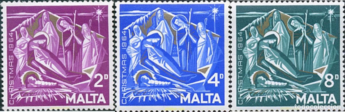 Sellos: 163825 MNH MALTA 1964 NAVIDAD