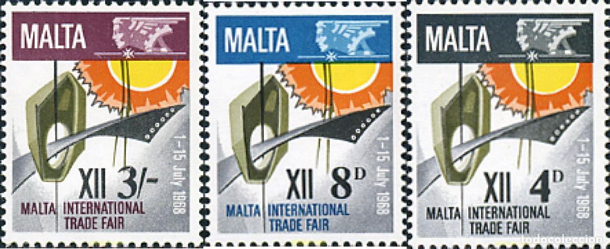 Sellos: 163887 MNH MALTA 1968 12 FERIA COMERCIAL INTERNACIONAL DE MALTA