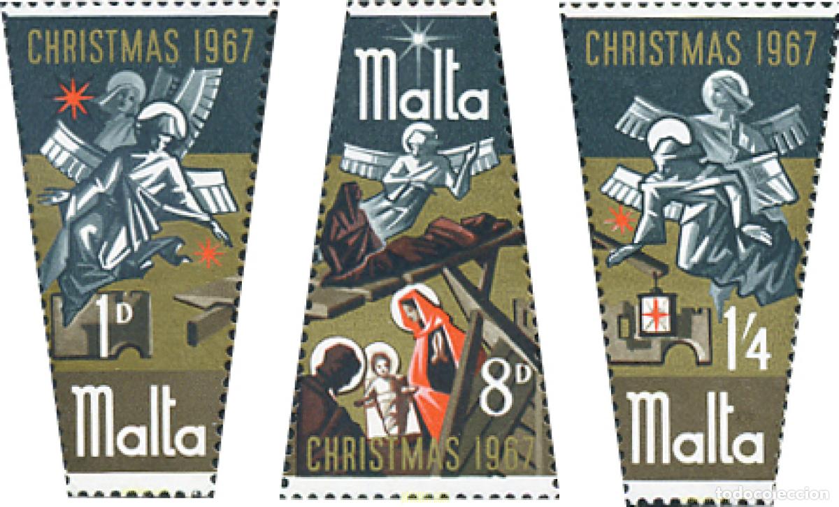 Sellos: 163883 MNH MALTA 1967 NAVIDAD