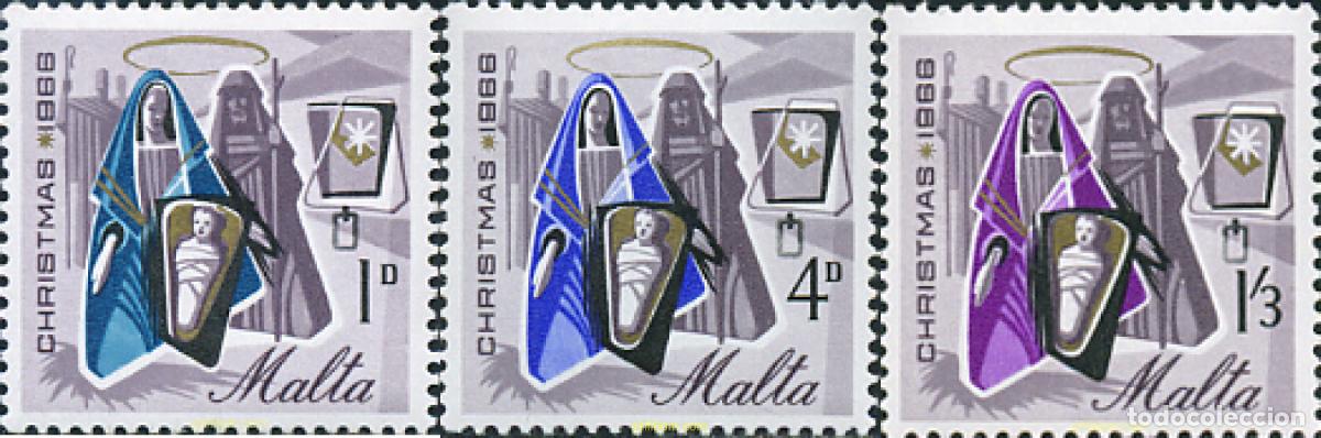 Sellos: 163854 MNH MALTA 1966 NAVIDAD