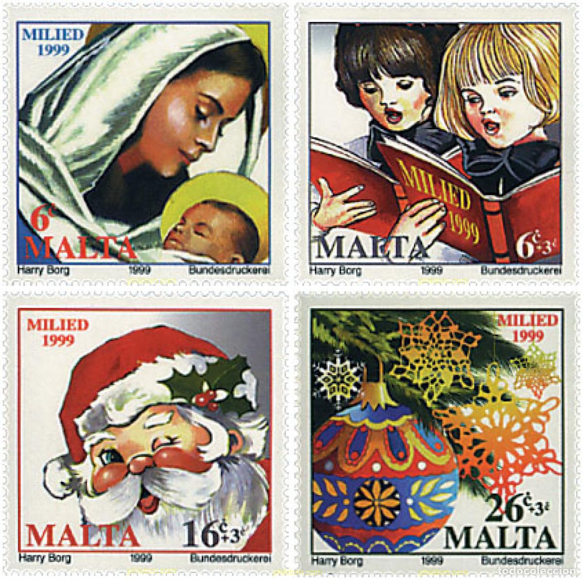 Sellos: 46872 MNH MALTA 1999 NAVIDAD