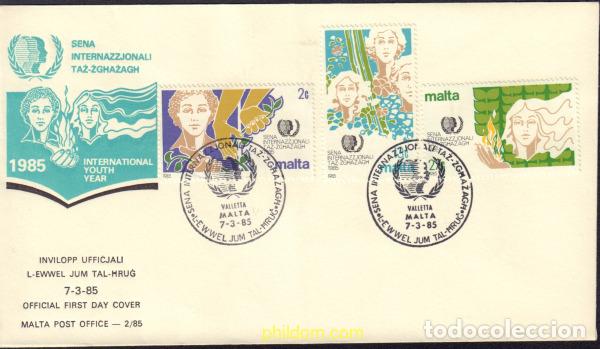 Sellos: 371030 MNH MALTA 1985 A&Ntilde;O INTERNACIONAL DE LA JUVENTUD
