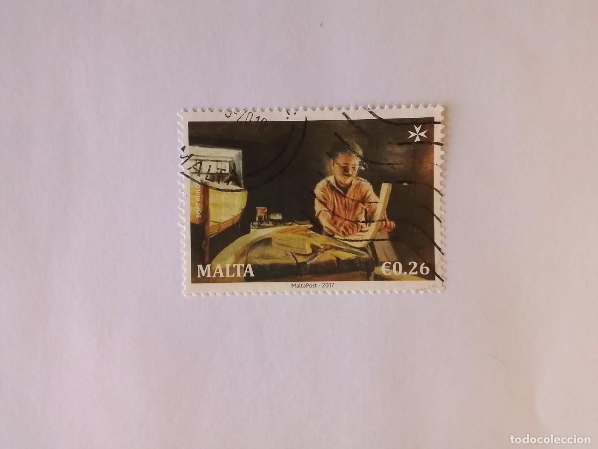 Sellos: A&Ntilde;O 2017 MALTA SELLO USADO