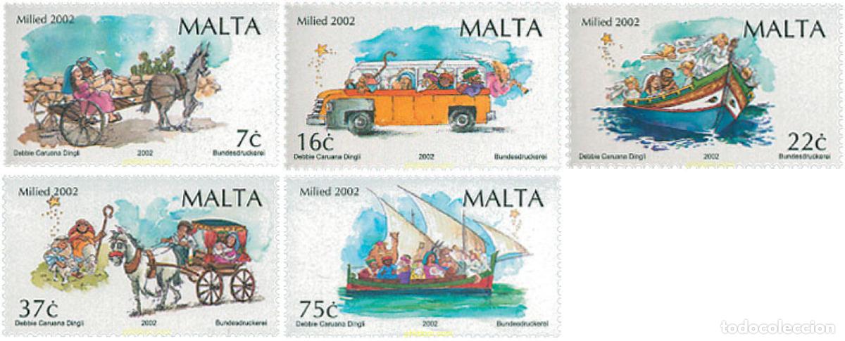 Sellos: 113516 MNH MALTA 2002 NAVIDAD