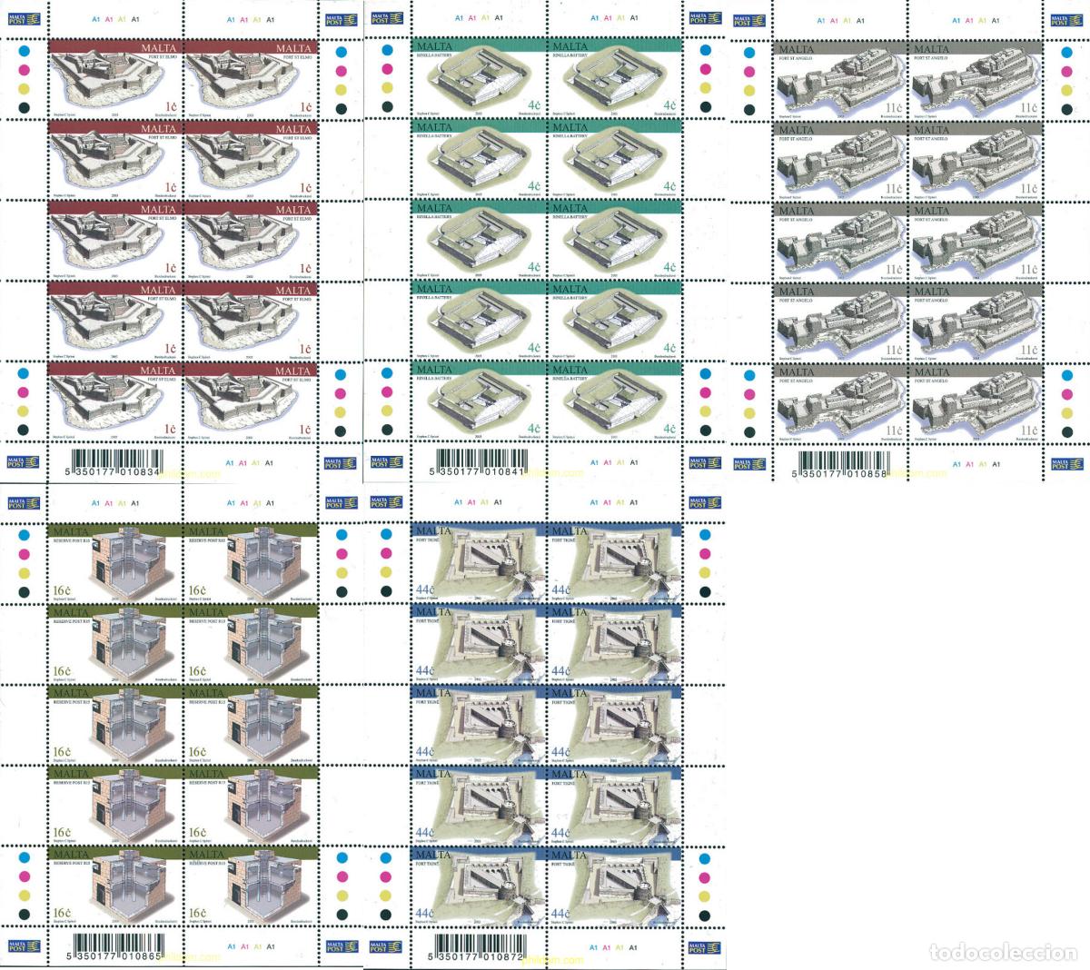 Sellos: 121395 MNH MALTA 2003 ARQUITECTURA MILITAR
