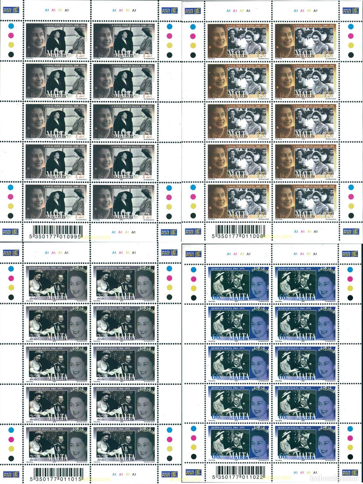 Sellos: 126516 MNH MALTA 2003 50 ANIVERSARIO DEL ACCESO AL TRONO DE ISABEL II