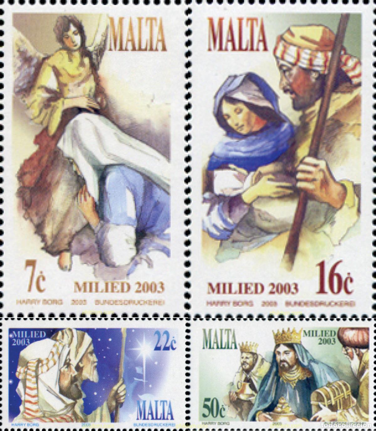 Timbres: 136558 MNH MALTA 2003 NAVIDAD