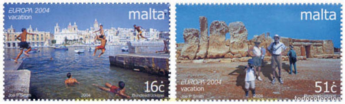 Sellos: 145656 MNH MALTA 2004 EUROPA CEPT. VACACIONES