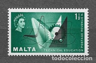 Sellos: Sello de Malta 1958 - Educaci&oacute;n t&eacute;cnica - 2000-8