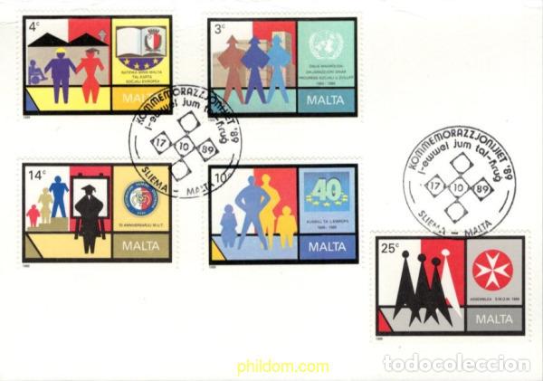 Sellos: 732845 MNH MALTA 1989 ANIVERSARIOS Y EVENTOS