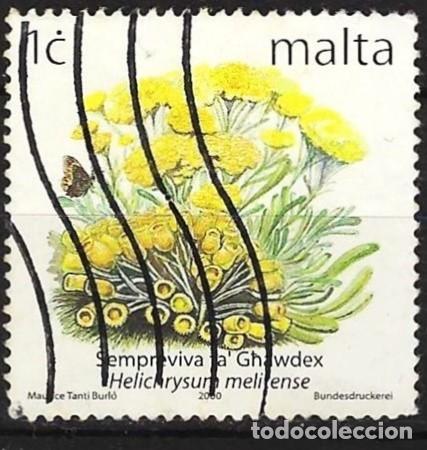 Sellos: Malta 2000 - Mi 1138 IA - YT 1111 - Flores ( Dentado 11&frac34; )