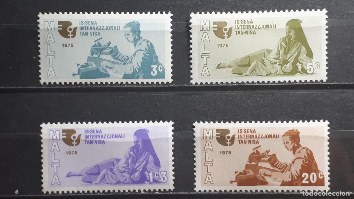 Sellos: MALTA. A&Ntilde;O 1975. **. YVERT 503/6