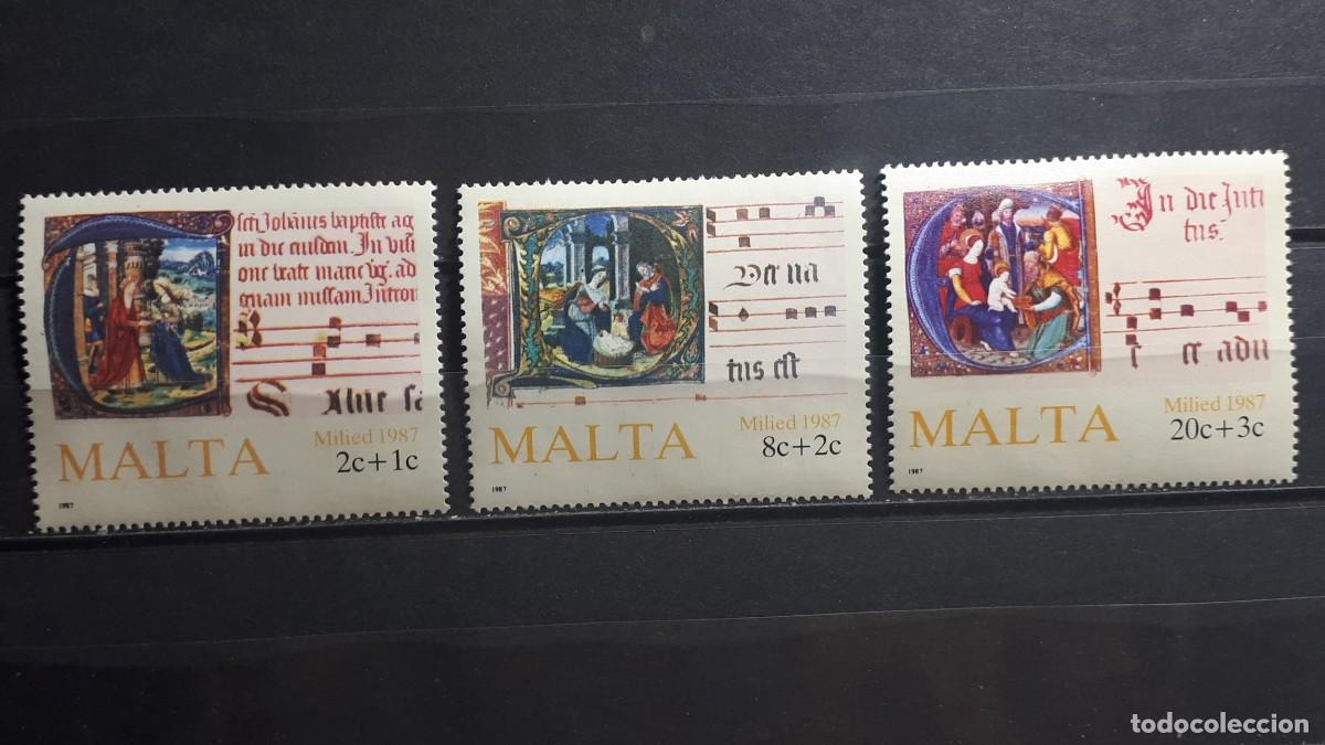 Sellos: MALTA. A&Ntilde;O 1987. **. YVERT 760/2