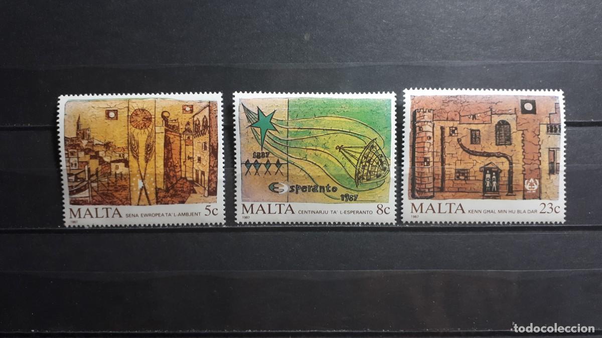 Sellos: MALTA. A&Ntilde;O 1987. **. YVERT 753/5
