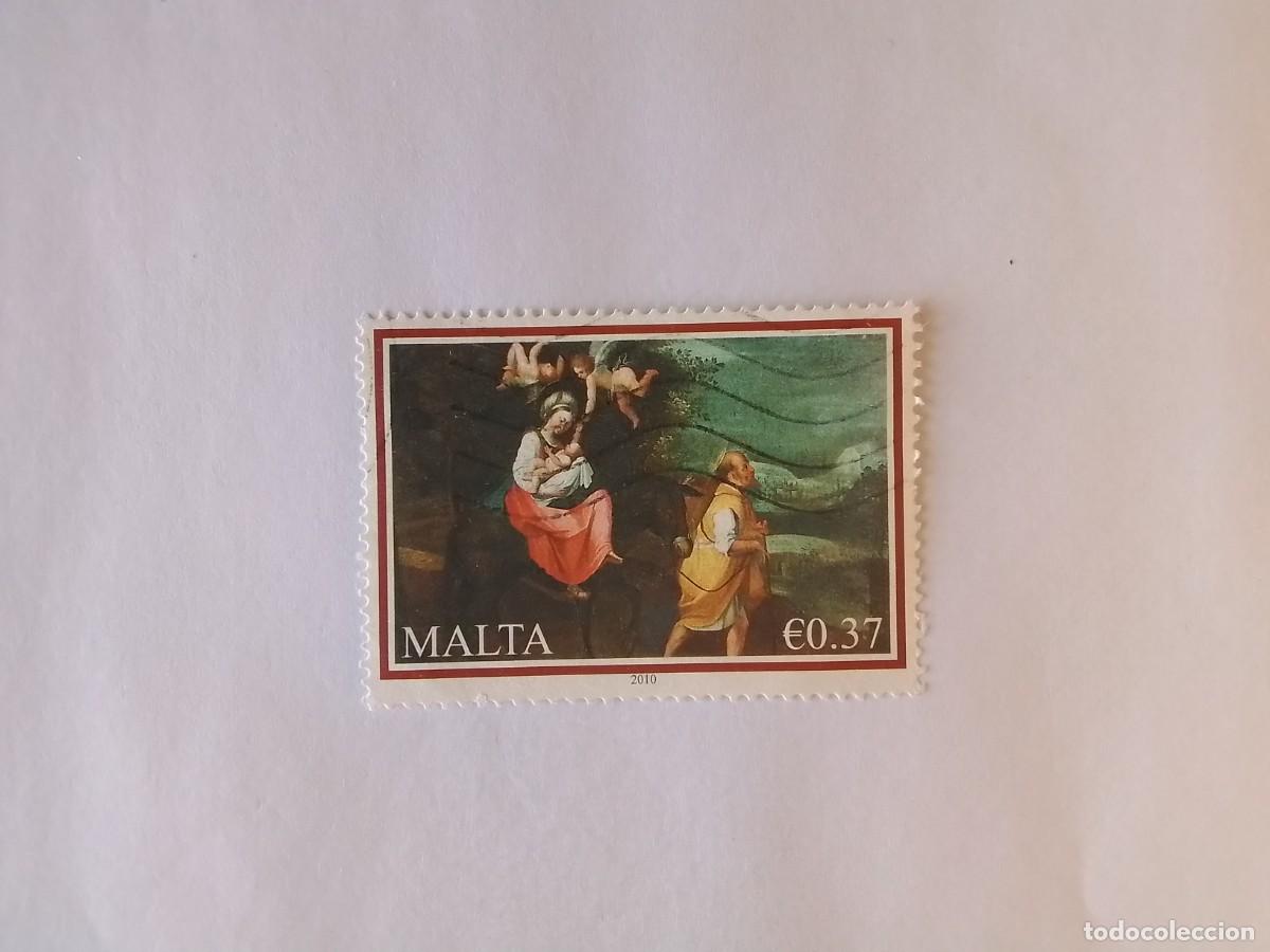 Sellos: A&Ntilde;O 2010 MALTA SELLO USADO