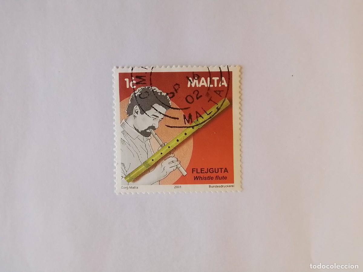 Sellos: A&Ntilde;O 2001 MALTA SELLO USADO