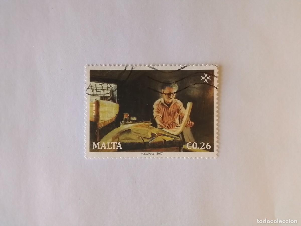 Sellos: A&Ntilde;O 2017 MALTA SELLO USADO