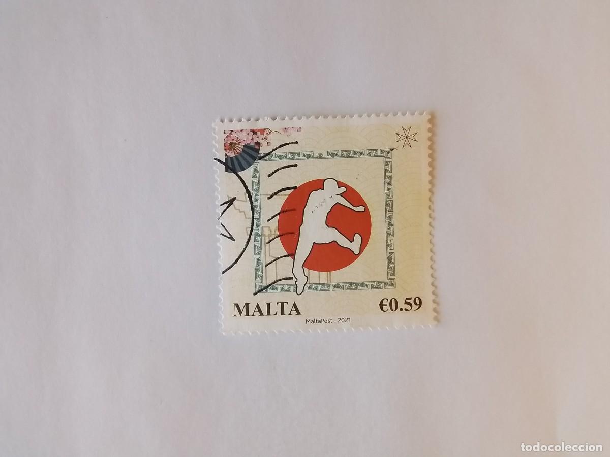 Sellos: A&Ntilde;O 2021 MALTA SELLO USADO