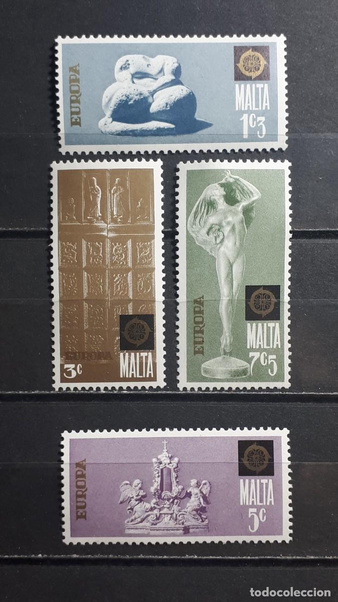 Sellos: MALTA. A&Ntilde;O 1974. **. YVERT 488/91