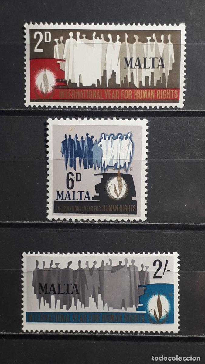 Sellos: MALTA. A&Ntilde;O 1968. **. YVERT 372/4