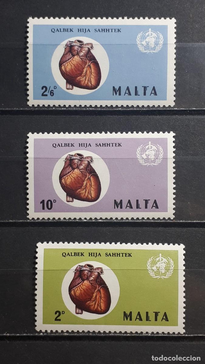 Sellos: MALTA. A&Ntilde;O 1972. **. YVERT 438/40