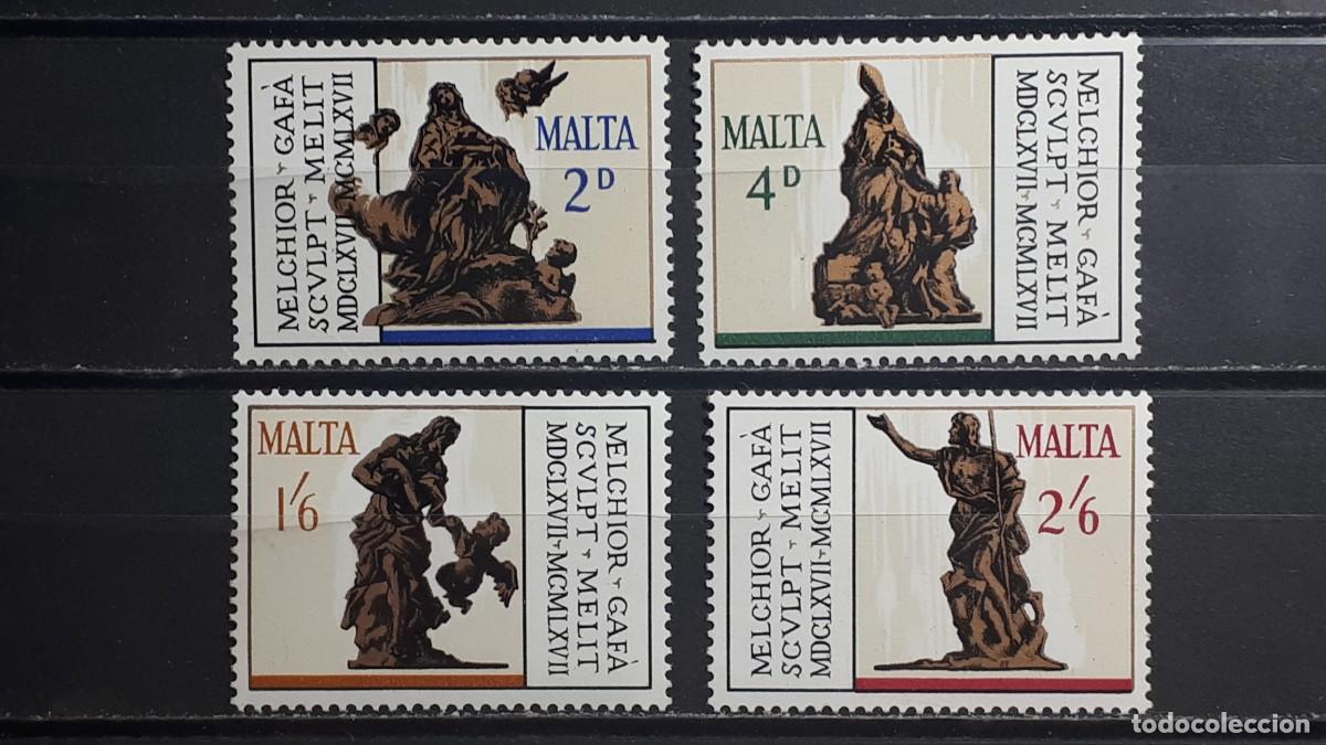 Sellos: MALTA. A&Ntilde;O 1967. **. YVERT 358/61